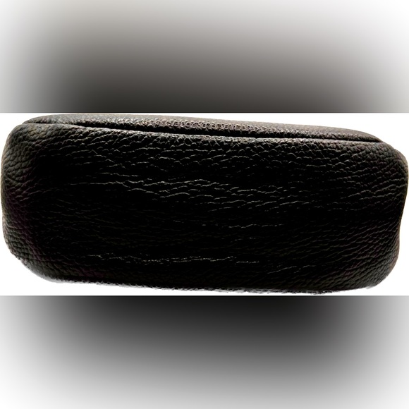 NWT BEAUTIFUL AUTHENTIC SMALL BLACK 100% GENUINE LEATHER CROSSBODY/HANDBAG - Picture 3 of 8